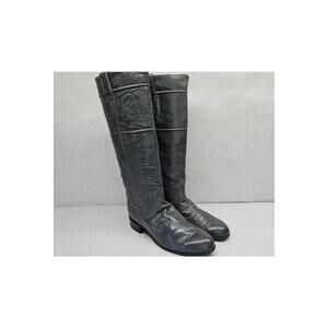 Justin Gray Leather 3069 Knee High Pull On Women's Size 7 B